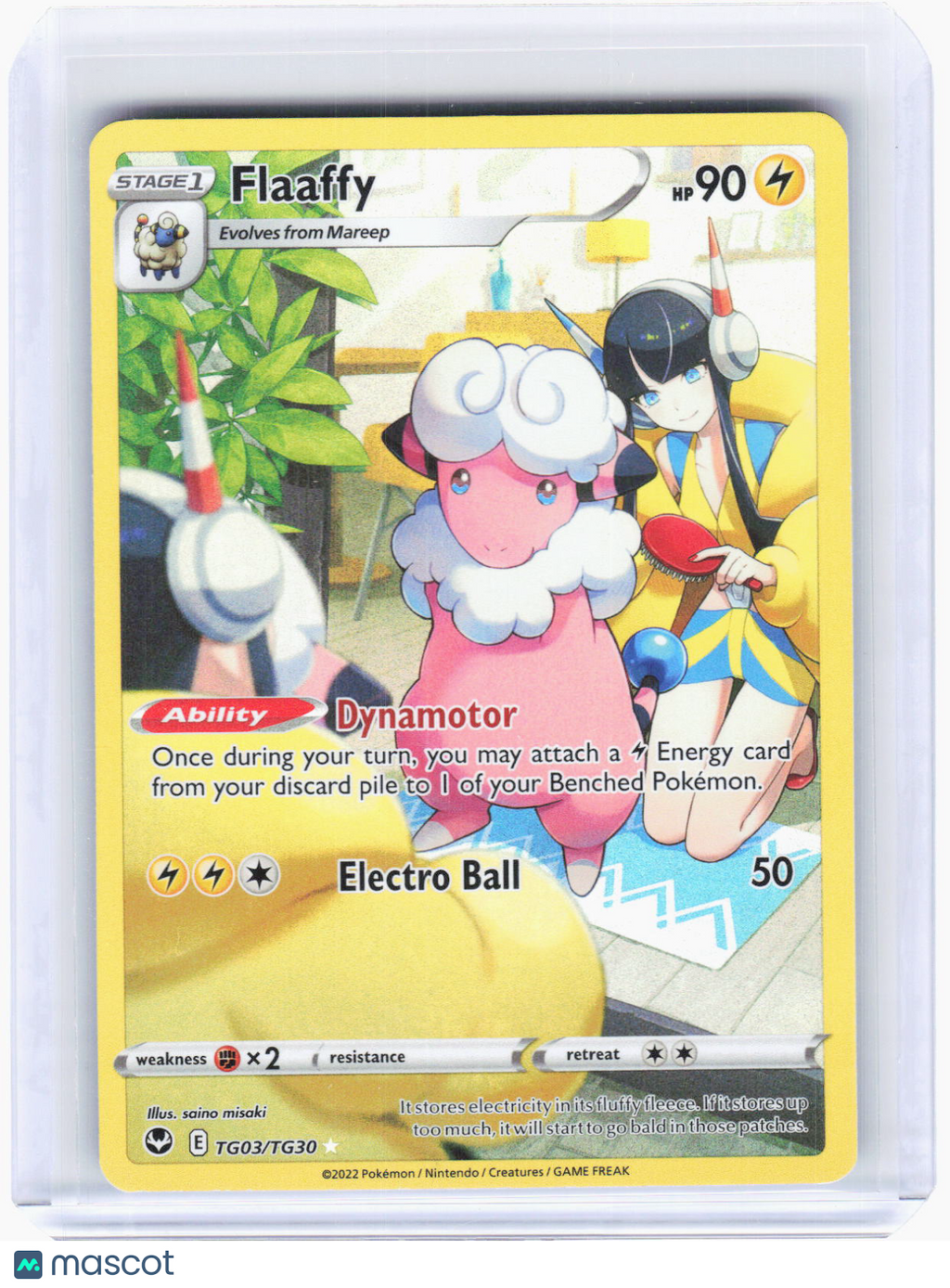 2022 Pokemon—Flaaffy #TG03/TG30 Silver Tempest Trainer Gallery—Ultra Rare Foil