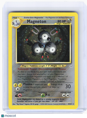 2001 Pokemon—Magneton #10 Neo Revelation—Holo Rare [Moderately Played]