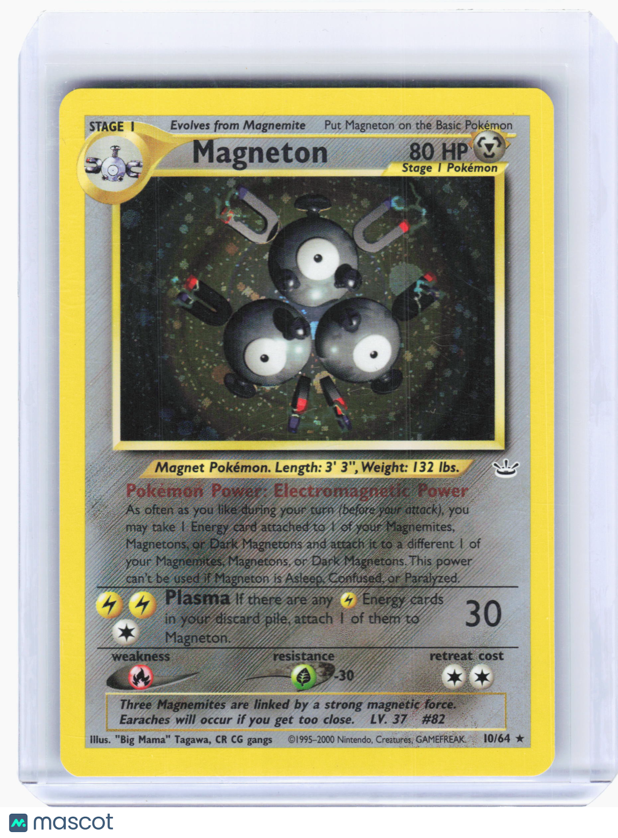 2001 Pokemon—Magneton #10 Neo Revelation—Holo Rare [Moderately Played]