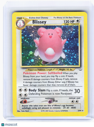2001 Pokemon—Blissey #2 Neo Revelation—Holo Rare Holo [Heavily Played]