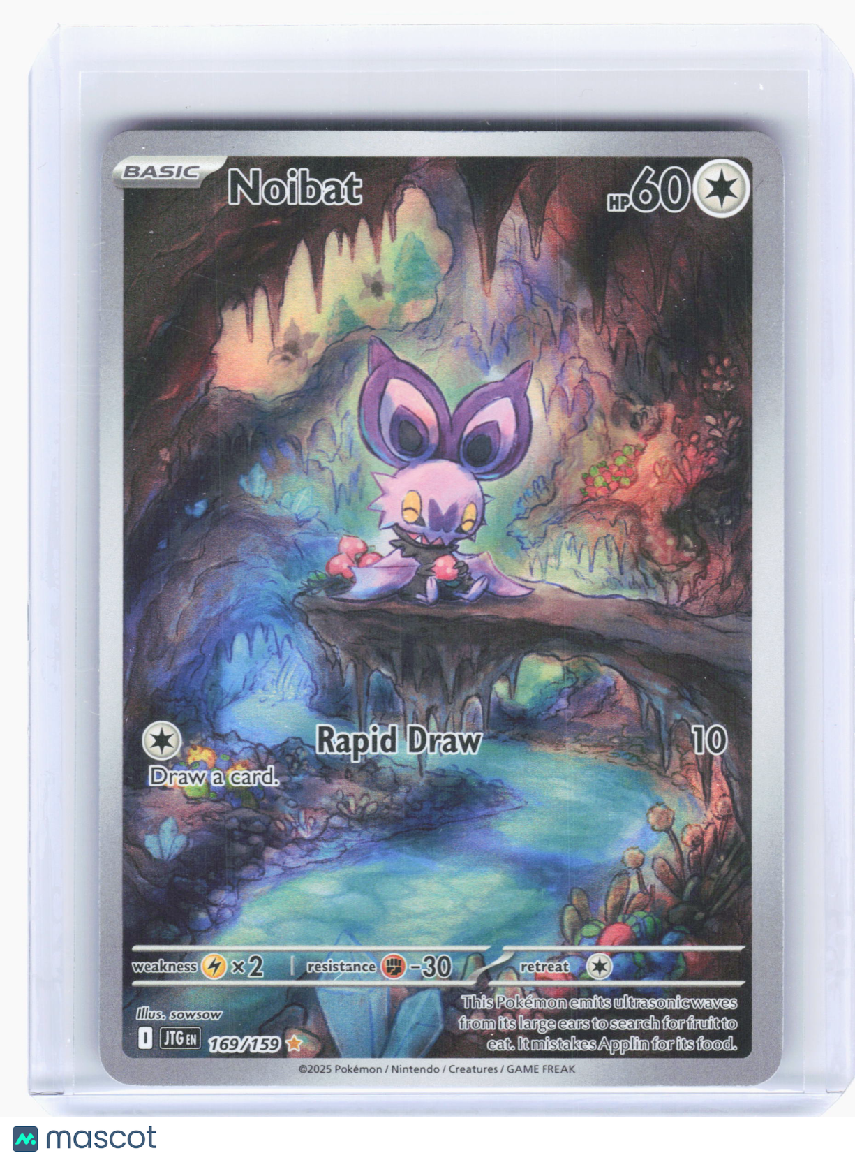 2025 Pokemon—Noibat #169 Journey Together—Illustration Rare Holo [LP]