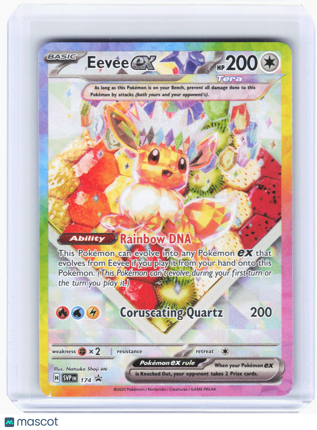 2025 Pokemon—Eevee ex #174 Scarlet & Violet—Black Star Promo [LP]