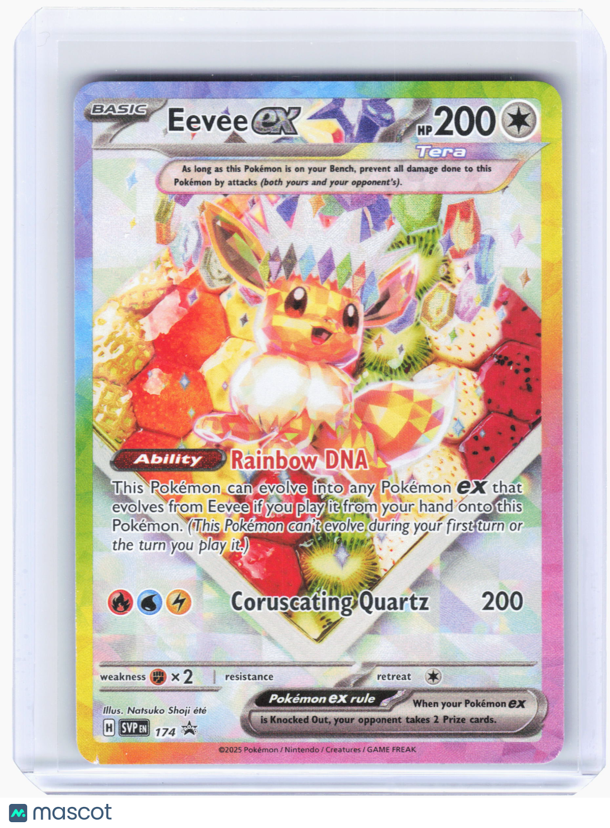 2025 Pokemon—Eevee ex #174 Scarlet & Violet—Black Star Promo [LP]
