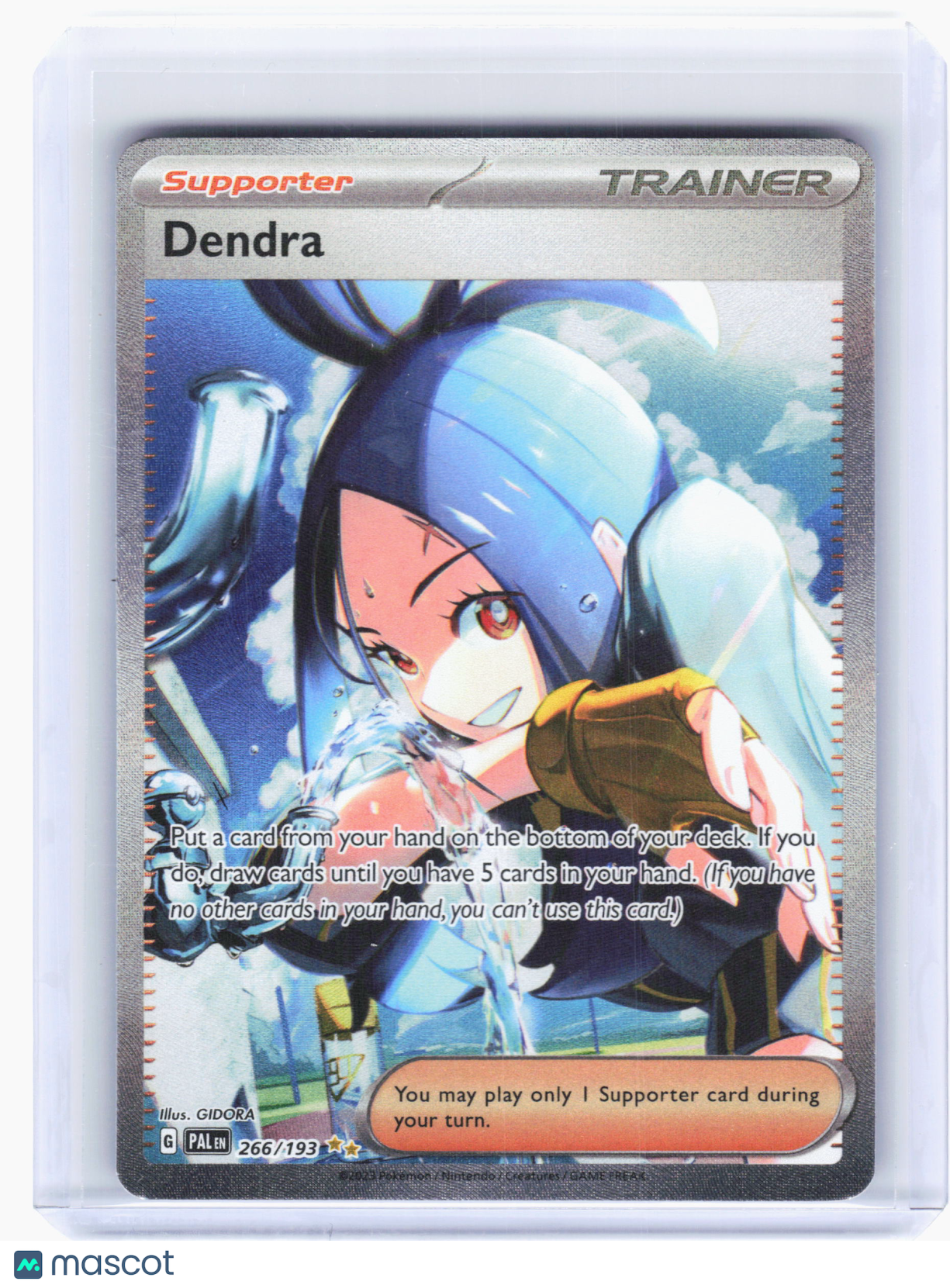 2023 Pokemon—Dendra #266 Paldea Evolved—Special Illustration Rare Holo