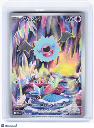 2025 Pokemon—Woobat #119 White Flare—Illustration Rare Holo