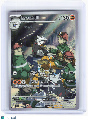 2024 Pokemon—Excadrill #174 Temporal Forces—Illustration Rare Holo