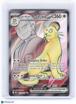 2025 Pokemon—Team Rocket's Persian ex #219 Destined Rivals—Ultra Rare Holo