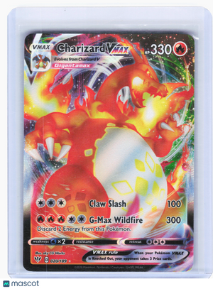 2020 Pokemon—Charizard VMAX #20 Darkness Ablaze—Ultra Rare Holo