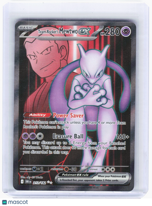 2025 Pokemon—Team Rocket's Mewtwo ex #213 Destined Rivals—Ultra Rare Holo