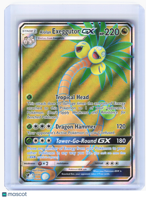 2017 Pokemon—Alolan Exeggutor GX #107 Crimson Invasion—Ultra Rare Holo [MP]