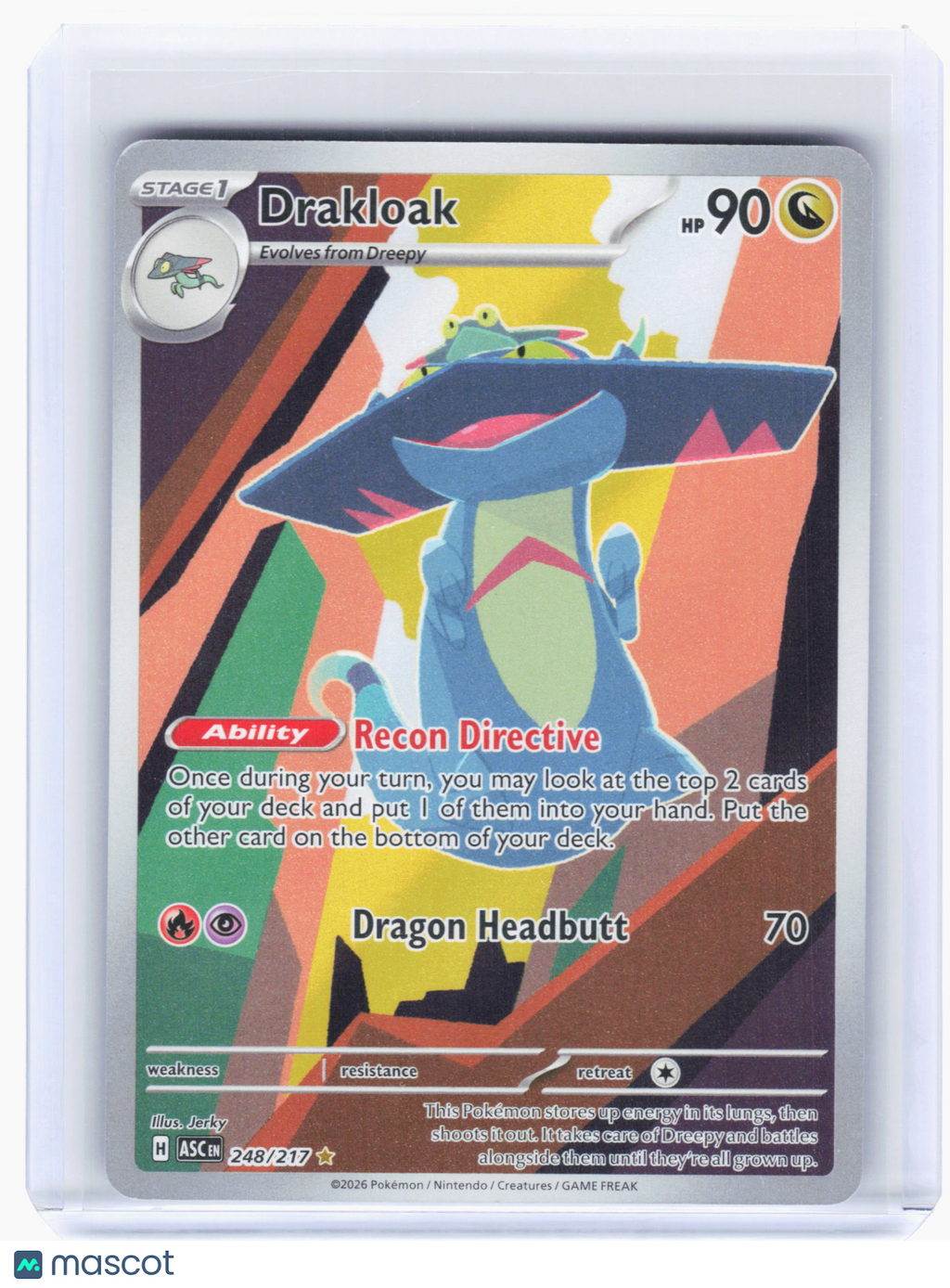 2026 Pokemon—Drakloak #248 Ascended Heroes—Illustration Rare Holo