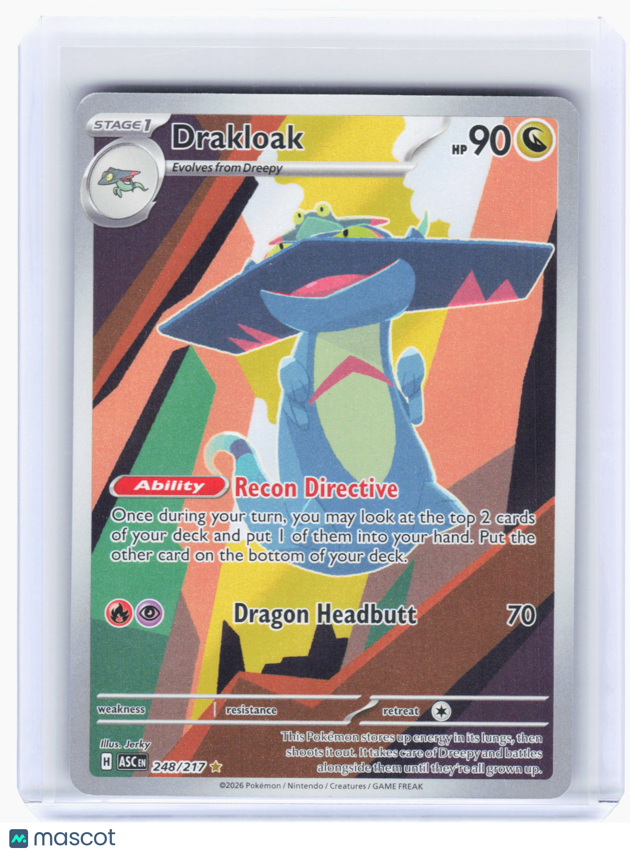 2026 Pokemon—Drakloak #248 Ascended Heroes—Illustration Rare Holo