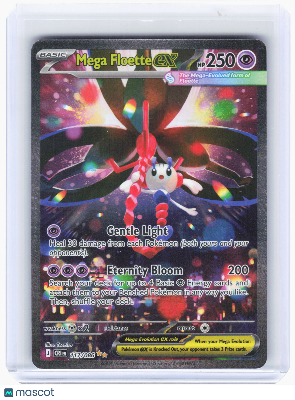 2026 Pokemon—Mega Floette ex #117 Chaos Rising—Special Illustration Rare Holo