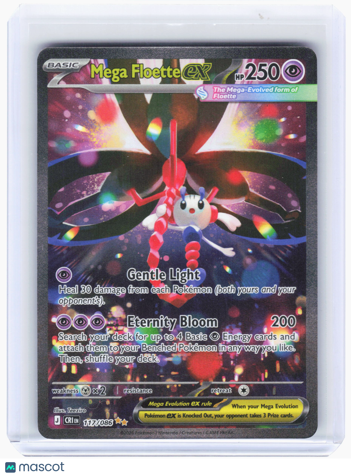 2026 Pokemon—Mega Floette ex #117 Chaos Rising—Special Illustration Rare Holo