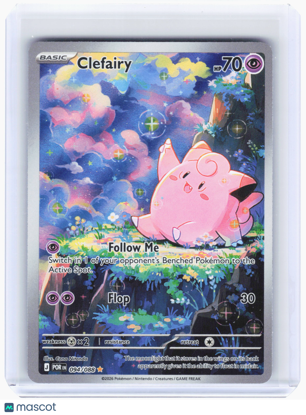 2026 Pokemon—Clefairy #94 Perfect Order—Illustration Rare Holo