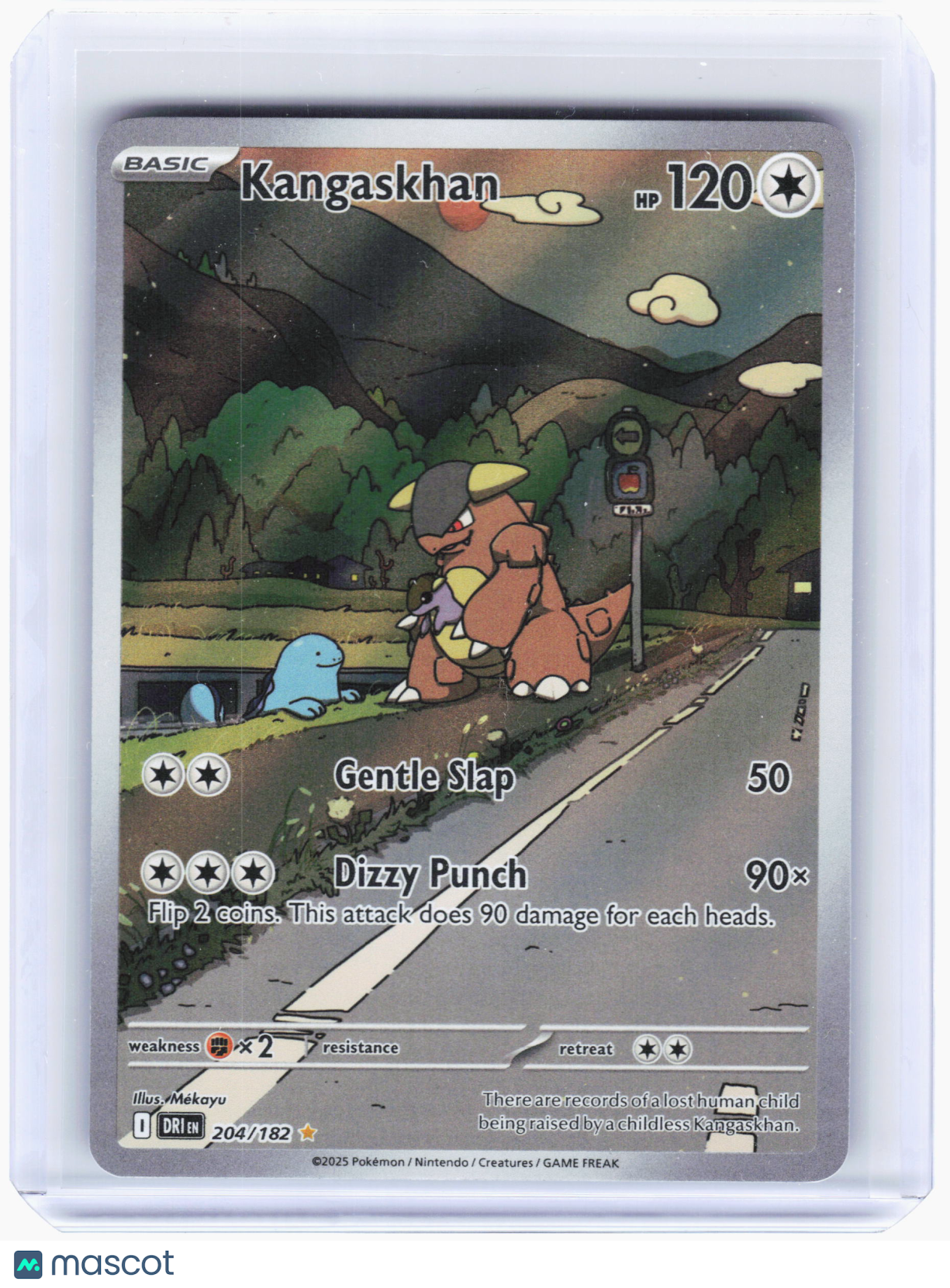 2025 Pokemon—Kangaskhan #204 Destined Rivals—Illustration Rare Holo [LP]