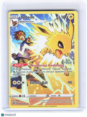 2022 Pokemon—Jolteon #TG04 Brilliant Stars Trainer Gallery—Ultra Rare Holo [MP]