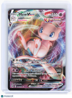 2021 Pokemon—Mew VMAX #114 Fusion Strike—Ultra Rare Holo