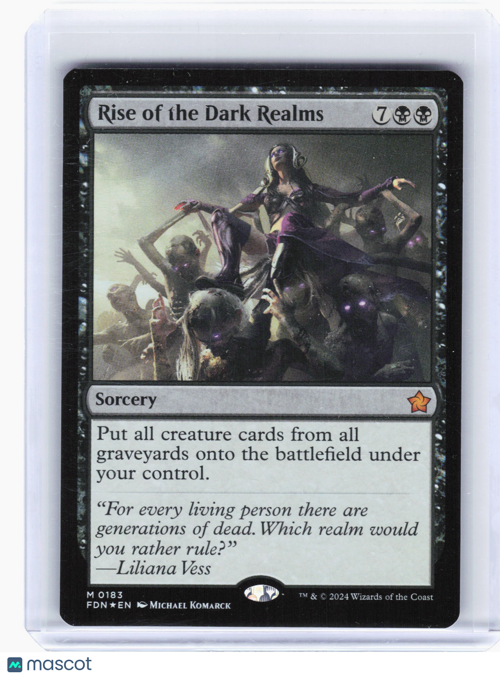 2024 Magic: The Gathering—Rise of the Dark Realms #183 Foundations—M Foil [LP]