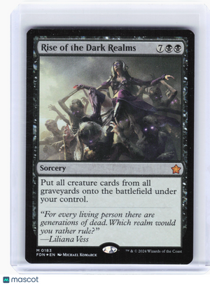2024 Magic: The Gathering—Rise of the Dark Realms #183 Foundations—M Foil [LP]