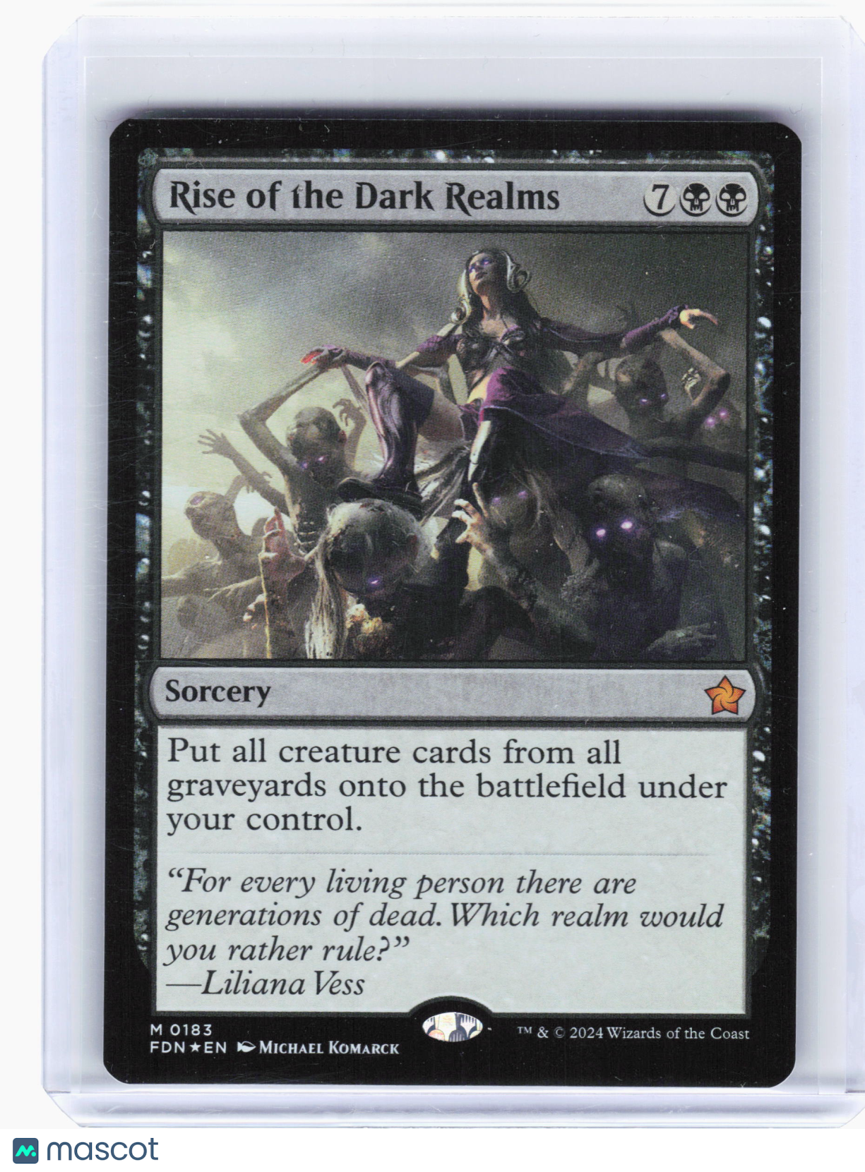 2024 Magic: The Gathering—Rise of the Dark Realms #183 Foundations—M Foil [LP]