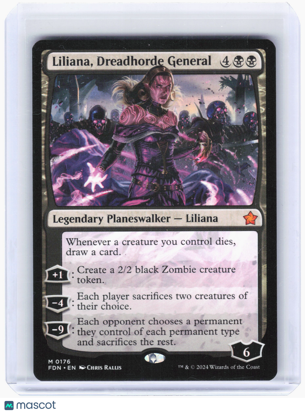 2024 Magic: TG—Liliana, Dreadhorde General #176 Foundations—Mythic Nonfoil