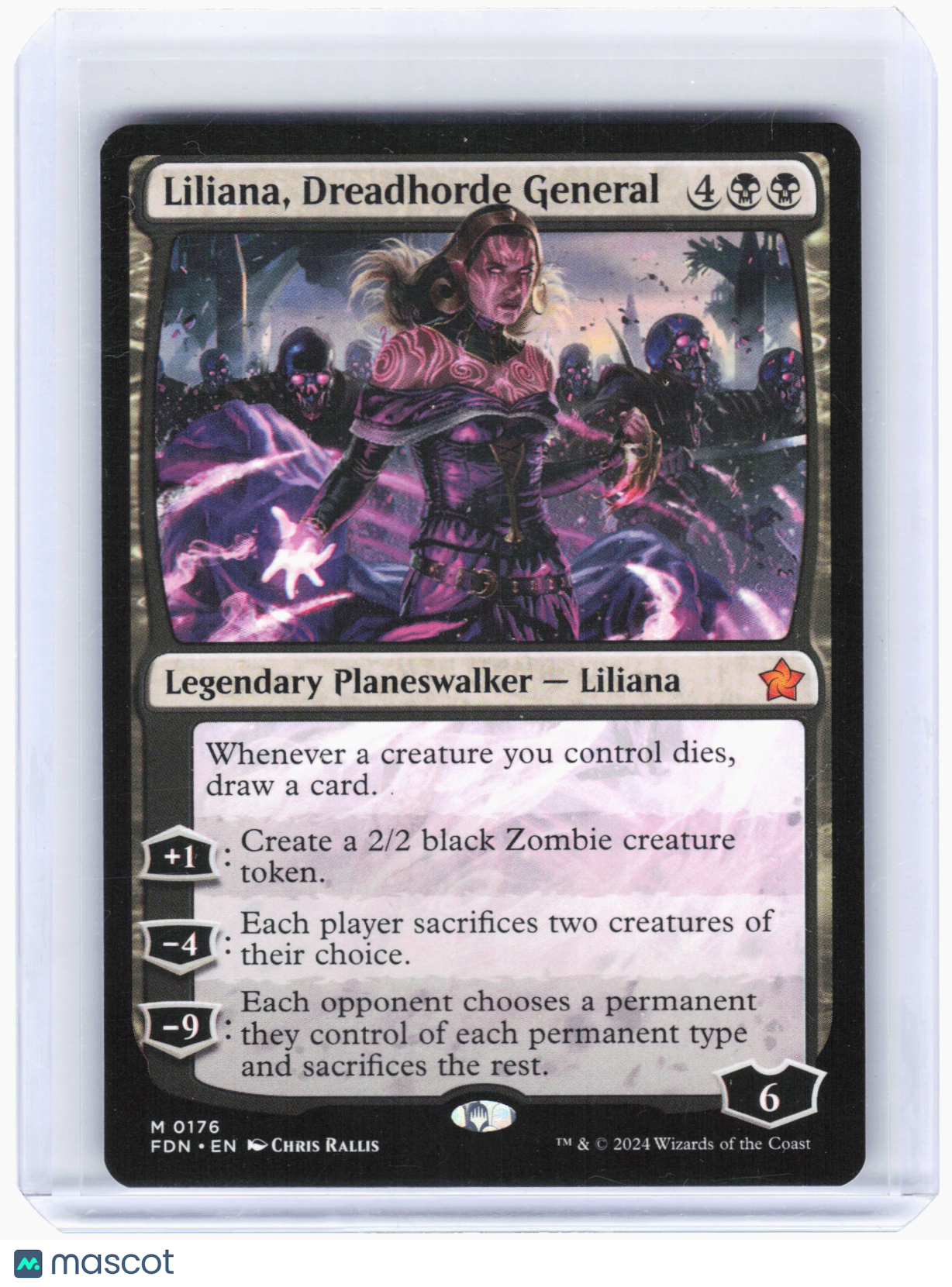 2024 Magic: TG—Liliana, Dreadhorde General #176 Foundations—Mythic Nonfoil