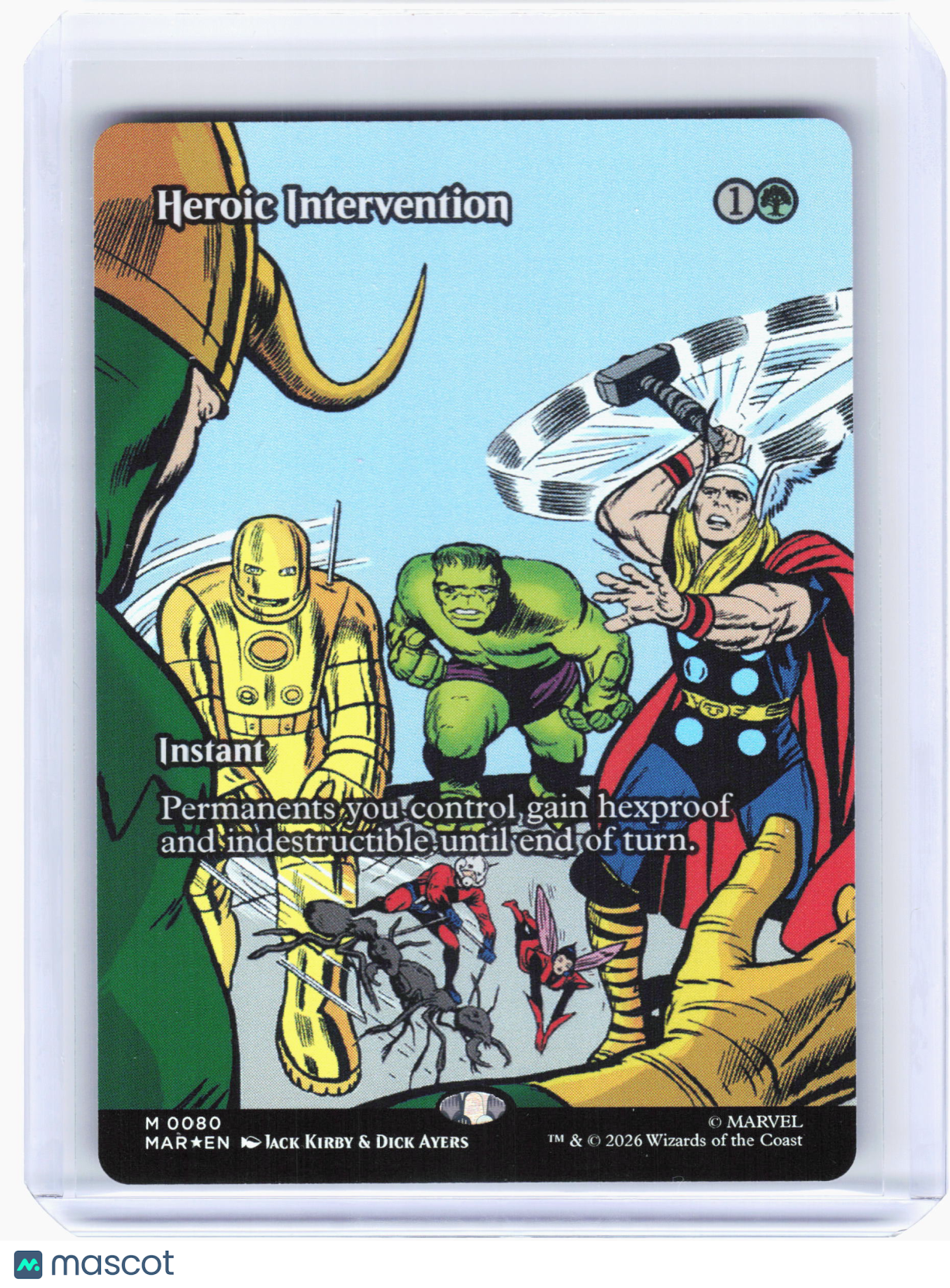 2025 MTG—Heroic Intervention #80 MAR—Mythic Foil (Borderless)