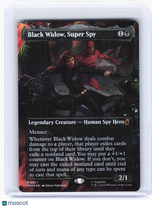 2026 MTG—Black Widow, Super Spy #347 Marvel Super Heroes—M Foil (Borderless)