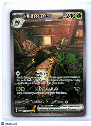 2024 Pokemon—Sinistcha ex #210/167 Twilight Masquerade—Special Illustration Rare