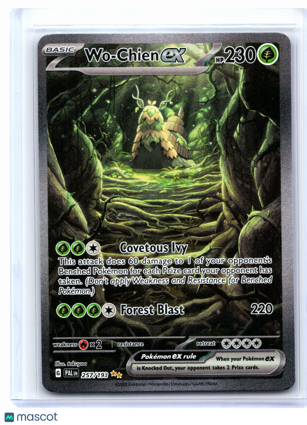 2023 Pokemon—Wo-Chien ex #257/193 Paldea Evolved—Special Illustration Rare Holo