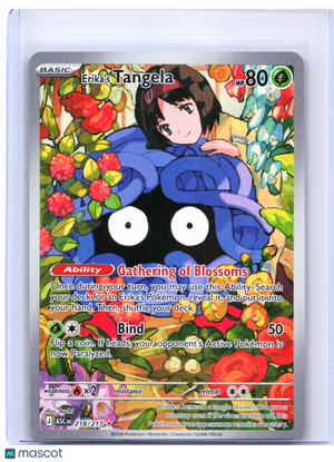 2026 Pokemon—Erika's Tangela #218/217 Ascended Heroes—Illustration Rare Holo