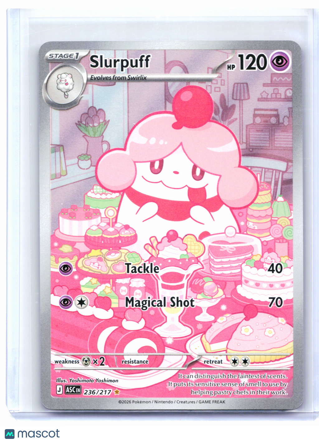 2026 Pokemon—Slurpuff #236/217 Ascended Heroes—Illustration Rare Holo
