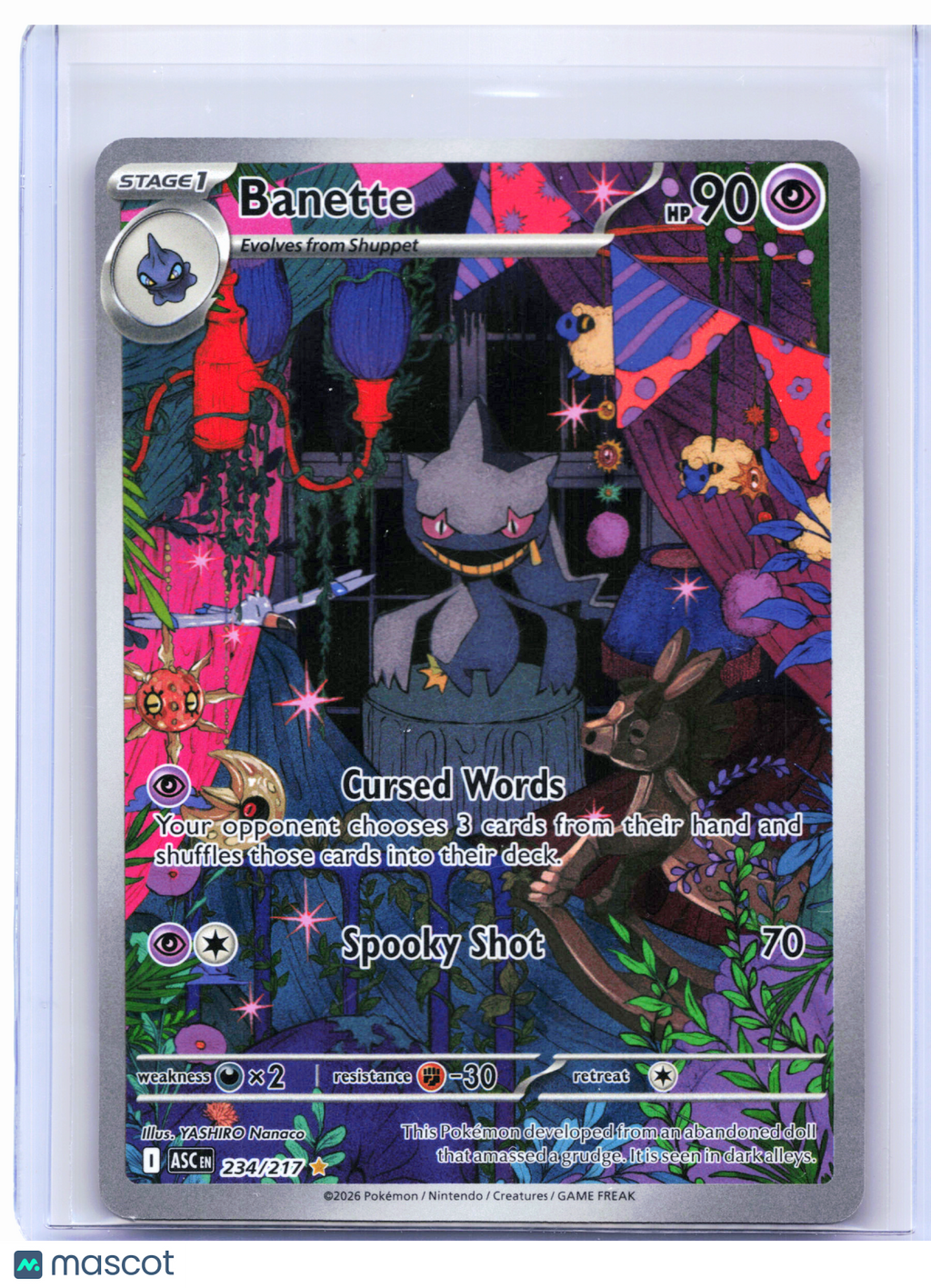 2026 Pokemon—Banette #234/217 Ascended Heroes—Illustration Rare Holo