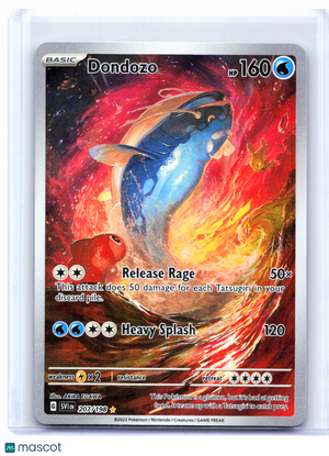 2023 Pokemon—Dondozo #207/198 Scarlet & Violet Base Set—Illustration Rare Holo
