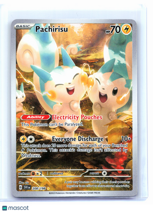 2023 Pokemon—Pachirisu #208/198 Scarlet & Violet Base Set—Illustration Rare Holo