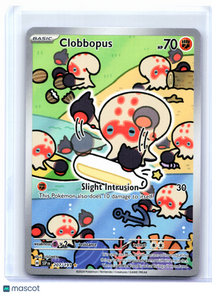 2024 Pokemon—Clobbopus #207/191 Surging Sparks—Illustration Rare Holo