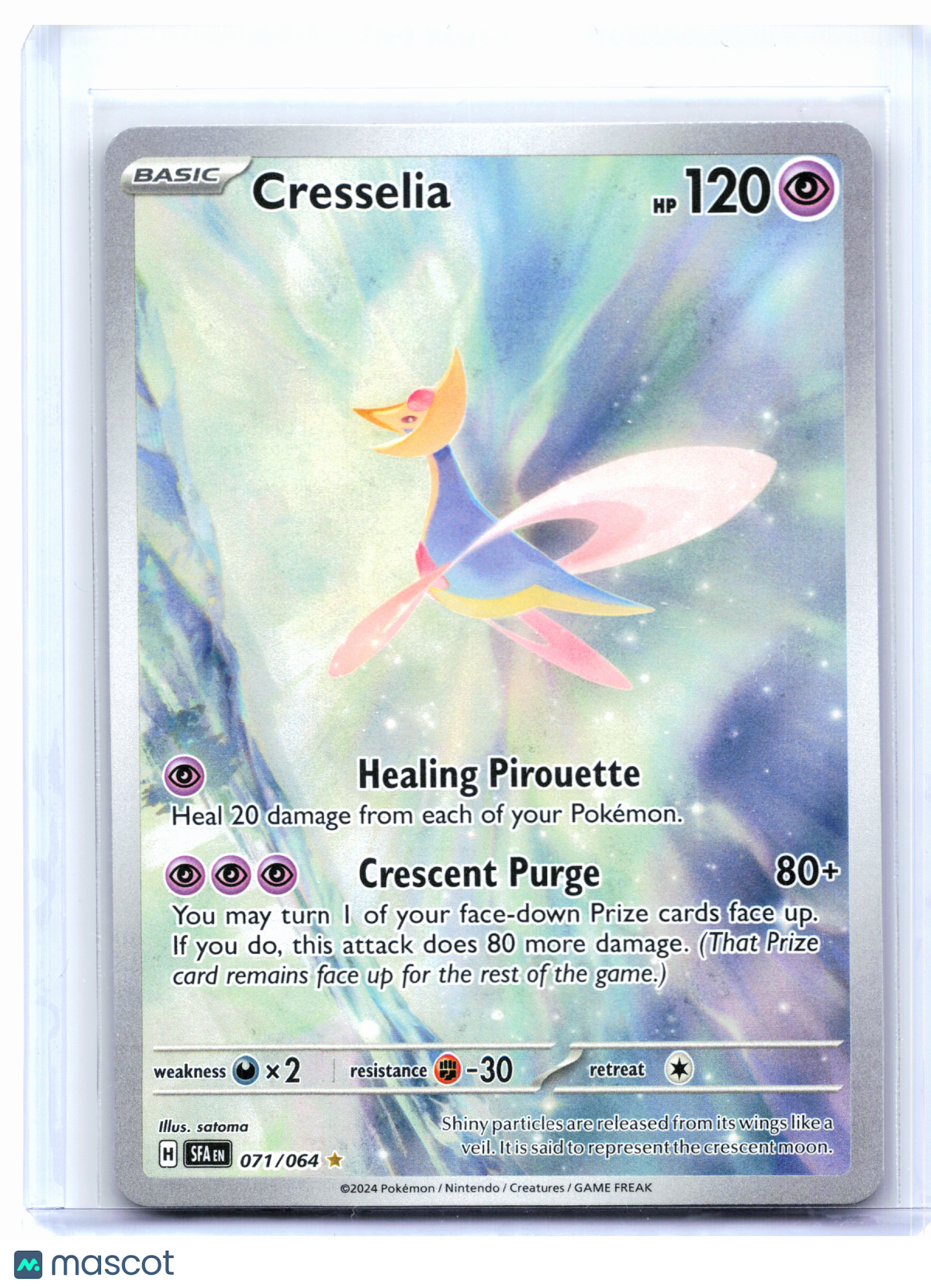 2024 Pokemon—Cresselia #071/064 Shrouded Fable—Illustration Rare Holo