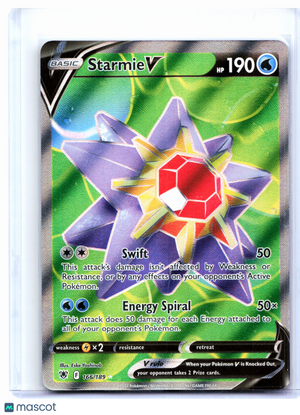 2022 Pokemon—Starmie V (Full Art) #166/189 Astral Radiance—Ultra Rare Holo