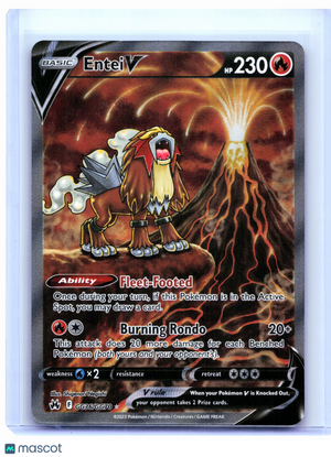 2023 Pokemon—Entei V #GG36/GG70 Crown Zenith: Galarian Gallery—Ultra Rare Holo