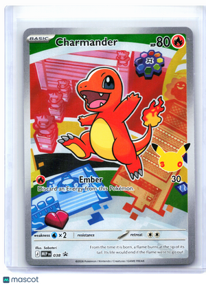 2026 Pokemon—Charmander #038 Mega Evolution—Black Star Promo Holo