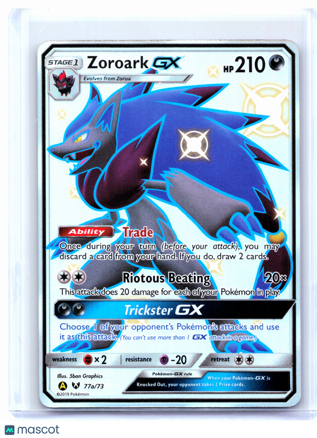2019 Pokemon—Zoroark GX #77a/73 Alternate Art Promos—Promo Holo