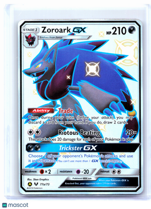 2019 Pokemon—Zoroark GX #77a/73 Alternate Art Promos—Promo Holo