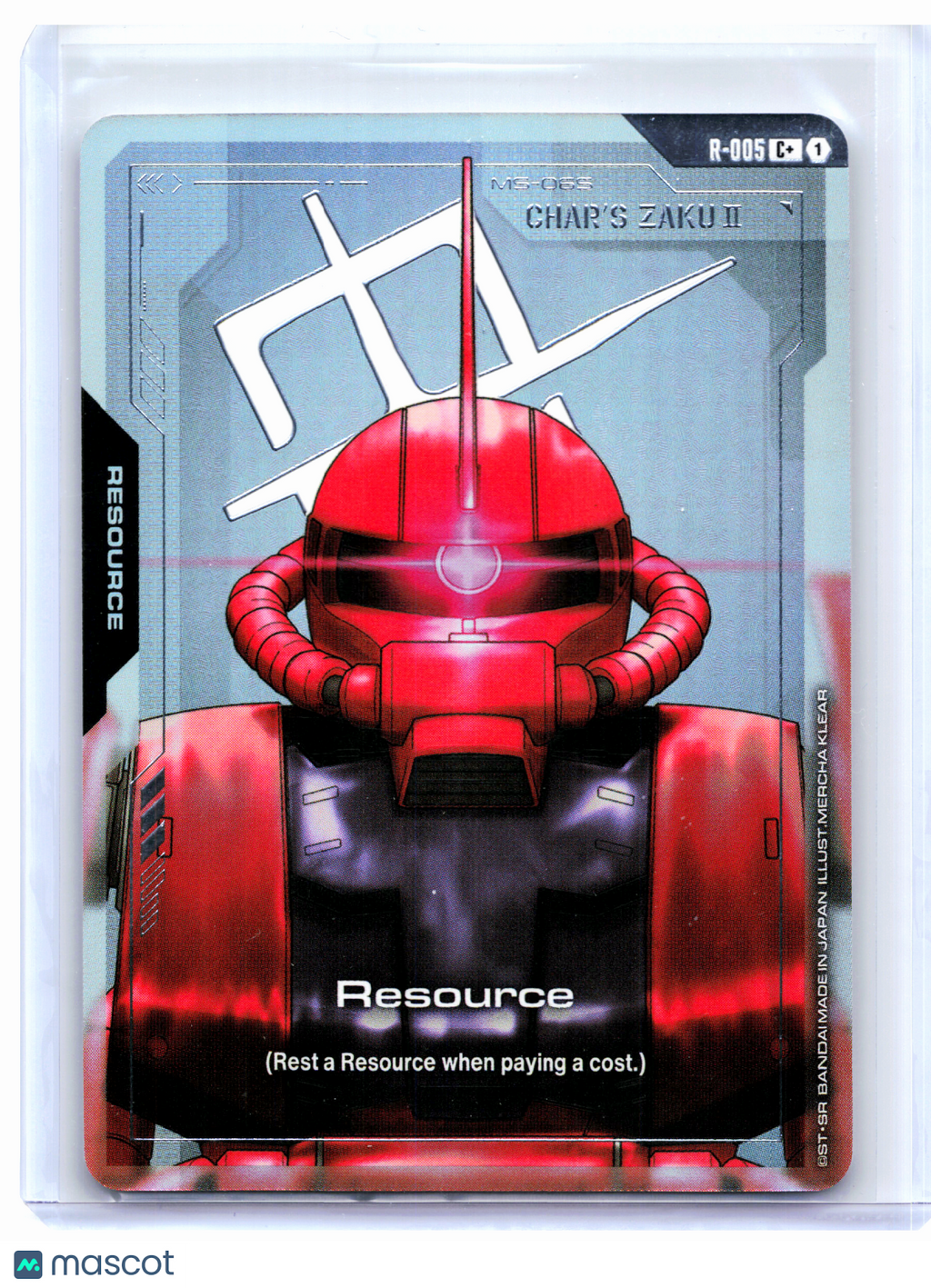 2025 Gundam—Resource (Char's Zaku II) #R-005 Newtype Rising—Common+ Foil