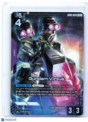 2026 Gundam Cross War—Gundam Virtue #GD03-052 Steel Requiem—Rare+ Foil
