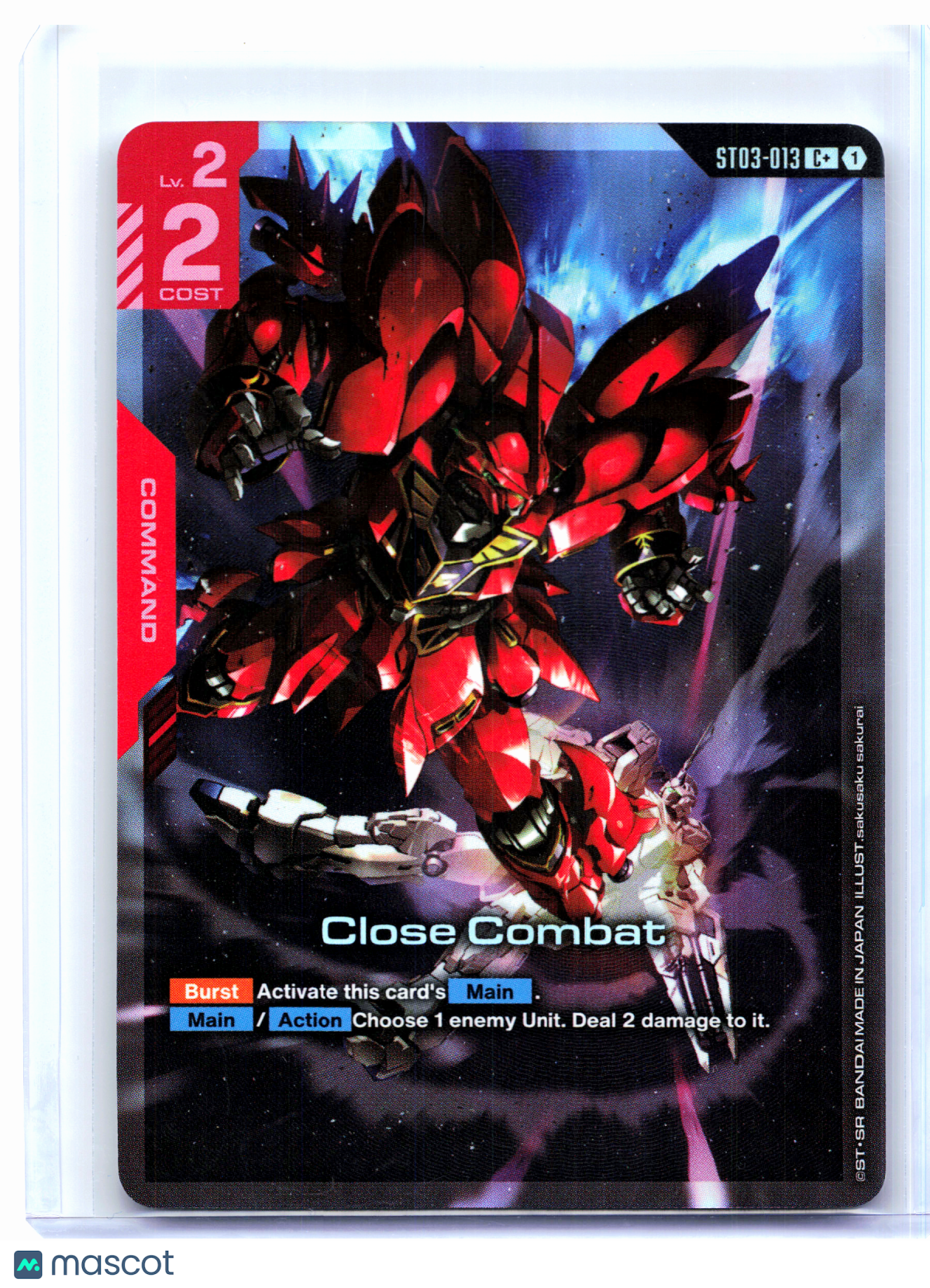 2025 Gundam Card Game—Close Combat #ST03-013 Zeon's Rush—Common+ Foil