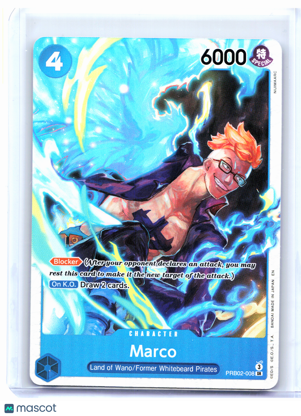 2025 One Piece Card Game—Marco #PRB02-008 The Best Vol. 2—Super Rare Foil
