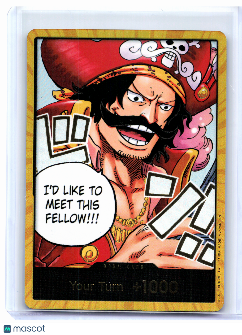 2025 One Piece—DON!! Card (Gol.D.Roger) (Gold) Carrying On His Will—DON!! Foil