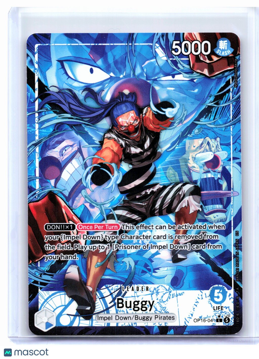2026 One Piece—Buggy (Alternate Art) #OP16-041 The Time of Battle—Leader Foil