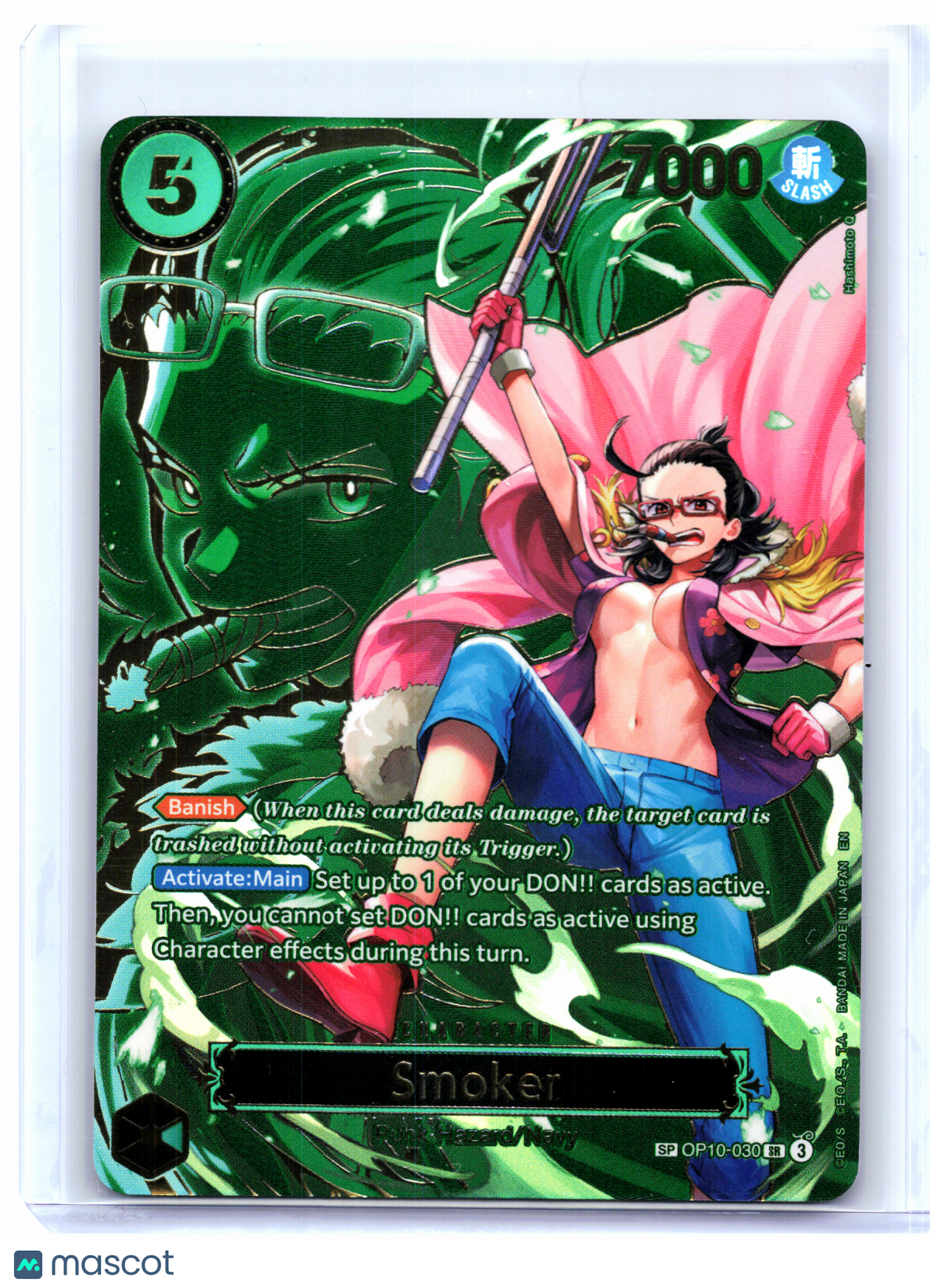 2025 One Piece—Smoker (SP) #OP10-030 Carrying On His Will—Super Rare Foil
